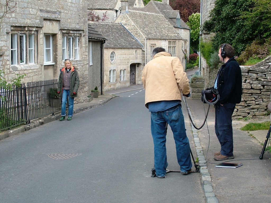 working as sound recordist for two four on life begins again with gaby roslin